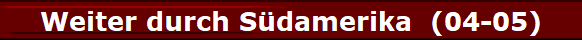 Weiter durch S�damerika  (04-05)